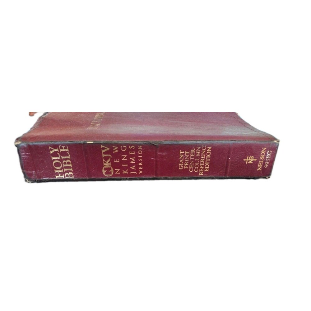 NKJV Holy Bible Giant Print Center Column Reference Thomas Nelson 993BG Vintage